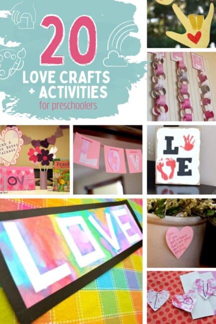 LOVE Crafts for kids to make - and some activities to show them all about love too!