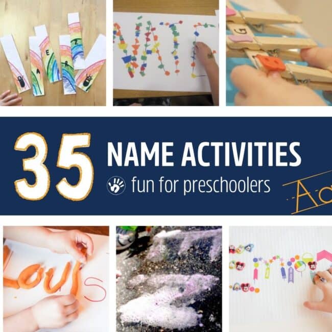 35 name activities fun for preschoolers