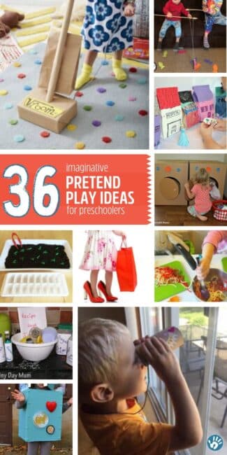 Preschoolers can learn life skills, explore careers, practice creative thinking, and build conflict resolution skills with these pretend play ideas!