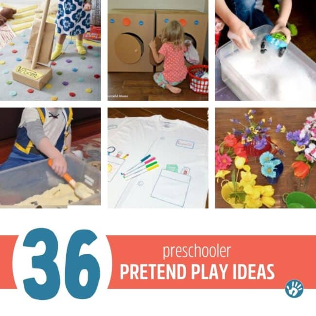 From learning life skills to exploring career ideas, these pretend play ideas will provide lots of opportunity for creative thinking and expanding your preschoolers imagination.