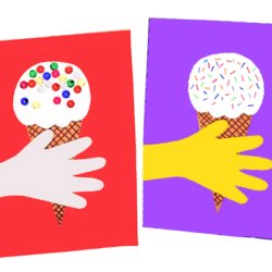 Our Kid Things – Handprint Held Ice Cream Cone