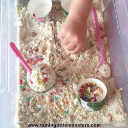 Taming Little Monsters – Ice Cream Sensory Bin