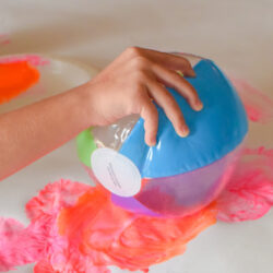 What Can We Do With Paper and Glue – Beach Ball Painting