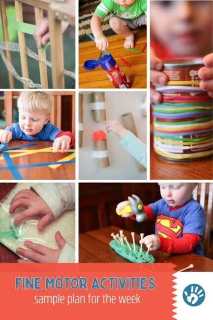 A week of simple fine motor activities to do with the kids!
