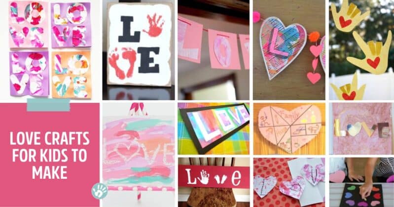 Here are 20 crafts and activities all focused on LOVE. Teach preschoolers what love is, how to show it, and show how much you love them.