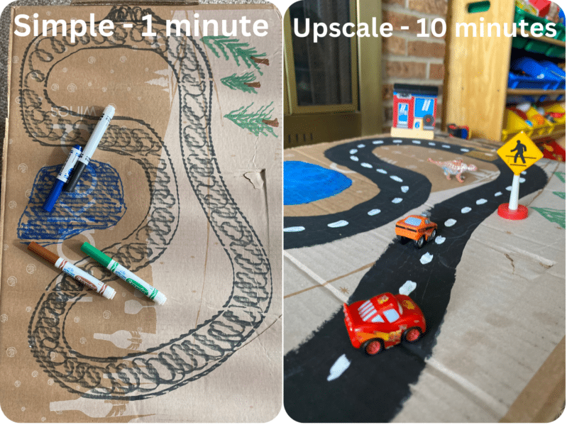 Magnetic Car Race Track Simple 1 minute version or Upscale 10 minute version