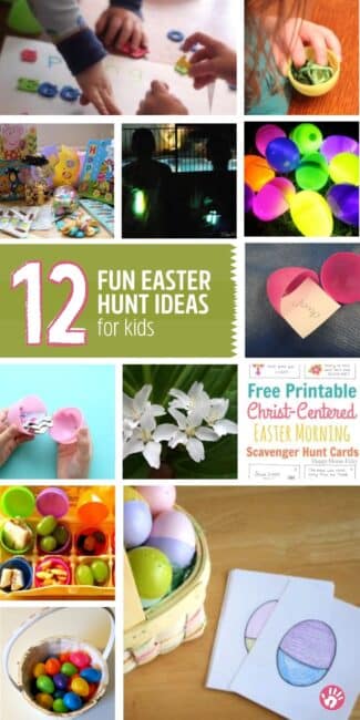 Some fun Easter scavenger hunt ideas for kids to do to celebrate Easter! Way more than just a traditional egg hunt to do on Easter morning!