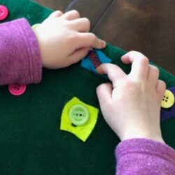 Hands On As We Grow – Buttoning Board Activity