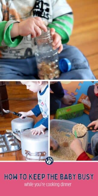 Quick baby activities to keep baby busy while you're in the kitchen