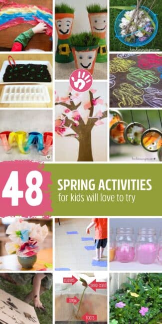 Preschooler activities that are all spring themed and simple to do at home using household supplies and full of teaching and learning opportunities in all areas of development!
