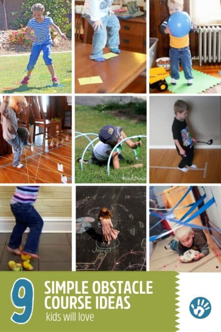 Simple Sidewalk Chalk Obstacle Course for Gross Motor Skills