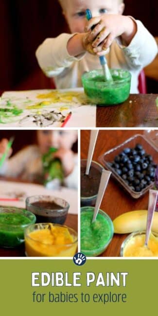 Edible paint for babies - made with real fruit!