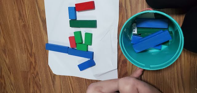 Use blocks to create letters 