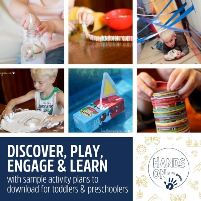 Get started with making memories at home this week with your kids using these sample activity plans that are so simple.