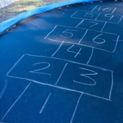 Hands On As We Grow - Trampoline Hopscotch