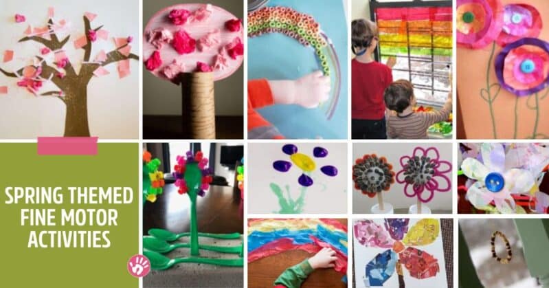 Spring themed fine motor activities for preschoolers to get creative!