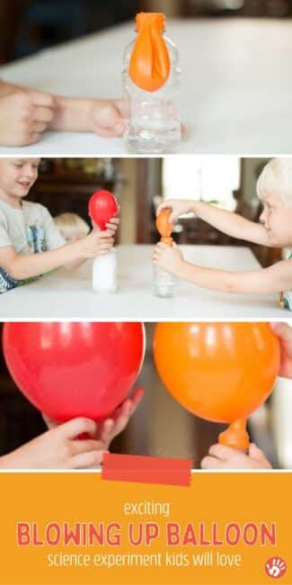 The kids get a kick out of blowing up a balloon with baking soda and vinegar! It's crazy cool, easy to do and ranks in the top 3 experiments we've done.