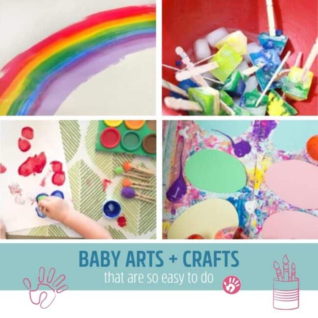 Try these simple baby arts and crafts ideas with your little one! Let's get a little messy and make memories.