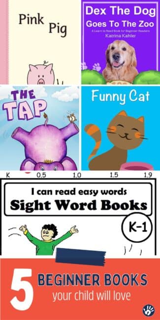 Here are 5 super easy beginning reader books that I'm Sure your early readers will enjoy digging into. These are very simple and perfect for young kids just starting to learn to read!