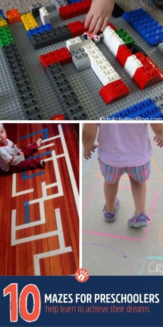 10 super simple and fun mazes for preschoolers to do at home! And remember that mazes are not just about the learning of numbers and abc's, but also about problem solving and figuring how to get to that end goal!