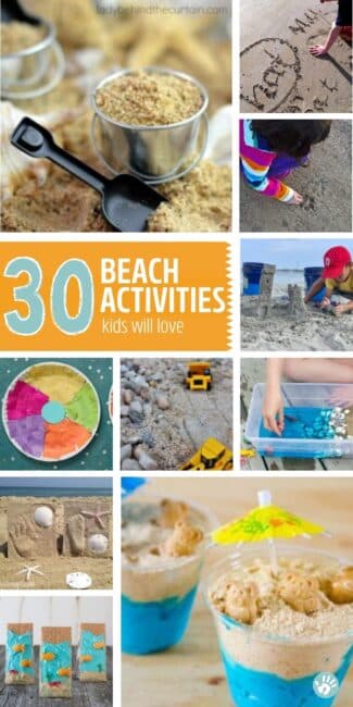 And what better way to do that than with a fun list of beach activities, beach themed snacks, and even indoor beach theme activities for rainy summer days!