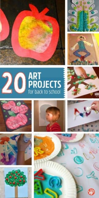 I'm sharing some simple and fun back to school themed art projects that kids can make, whether they're at home or in the classroom!