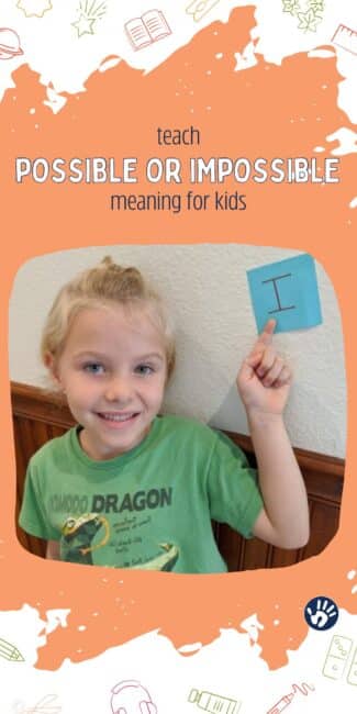 Try this super simple no-prep gross motor game to learn about possible or impossible for preschoolers. Get silly and make them laugh!