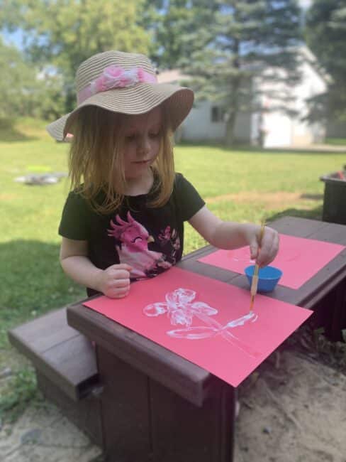 Paint with sunscreen on dark construction paper and see how it protects the paper from UV rays from the sun.