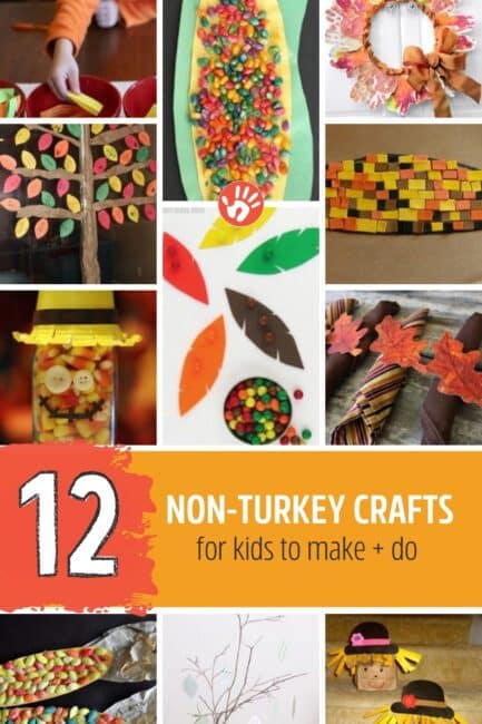 Some thanksgiving crafts for kids to make and activities for kids to do that aren't turkeys!