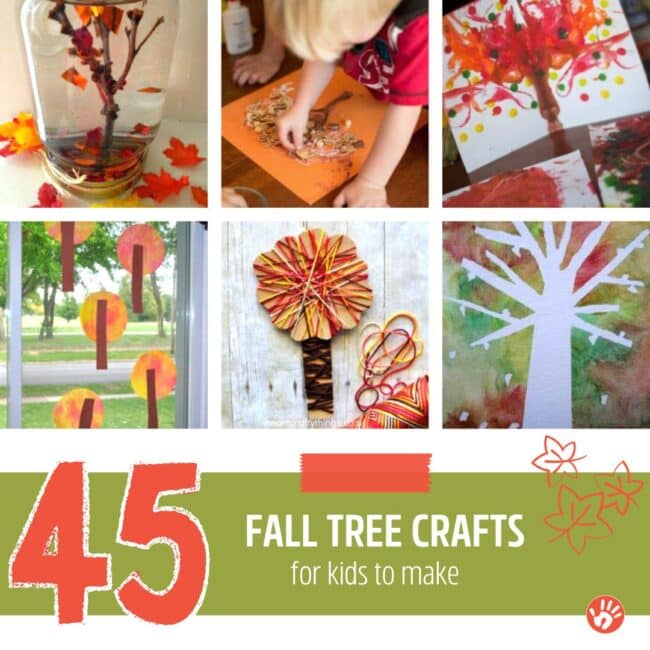 These fall tree crafts for kids to make are just as beautiful art pieces as the colorful trees outside! Get artsy with these fall trees.