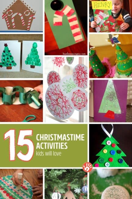 15 Christmas activities for kids to do - with a quick supply list!