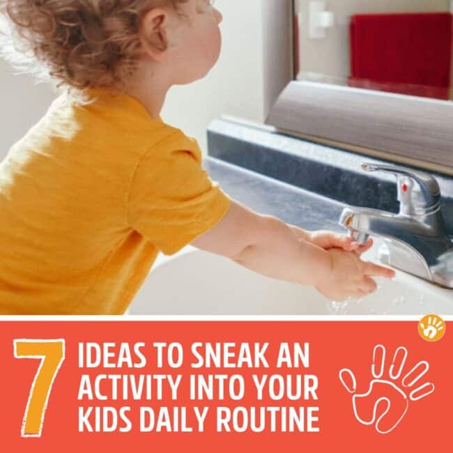 Here are quick and simple solutions and tips for finding the right spots in your daily routine to fit in an activity with the kids without having a rigid schedule.