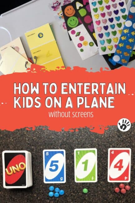 How to entertain kids on a plane -- without screens.
