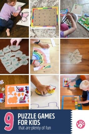 If your kids love puzzles then they will love these 9 puzzle games and learning activities that are simple to prep and fun to play at home.