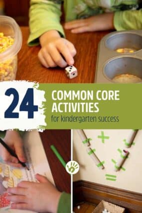 Simple activities to do to help a kindergartner succeed with common core standards