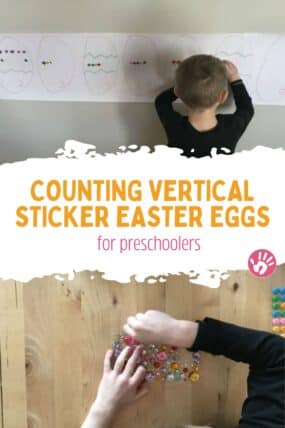 counting vertical sticker easter egg activity