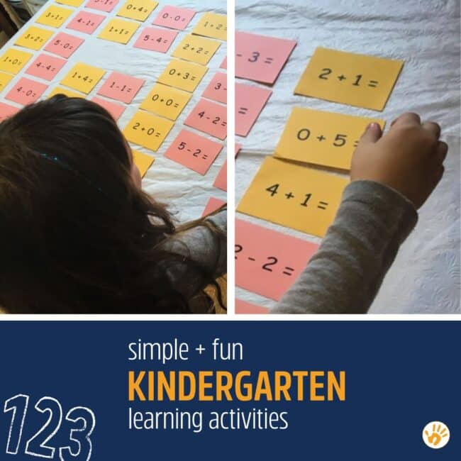 simple and fun kindergartend learning activities