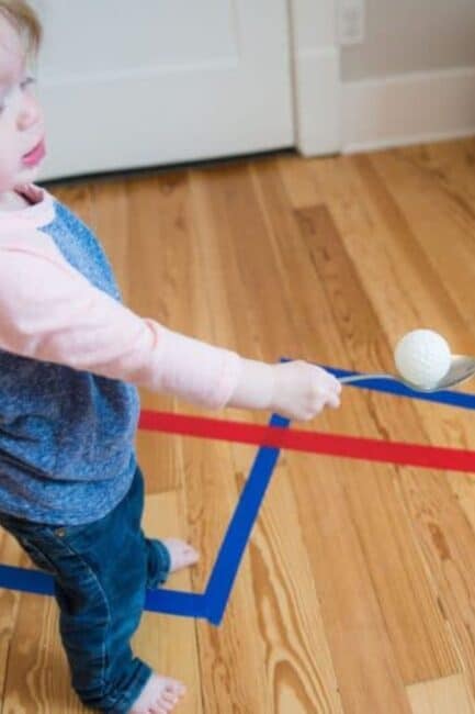 Make walking on a line even more fun with these fun tweaks. Your toddler or preschooler will love these simple line walking activities!