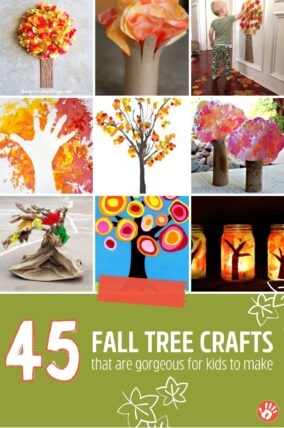 These fall tree crafts for kids to make are just as beautiful art pieces as the colorful trees outside! Get artsy with these fall trees.