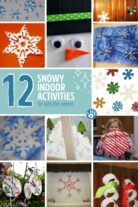 Have fun on winter days with 12 snowy indoor activities