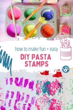 Make fun and easy DIY stamps with kids.