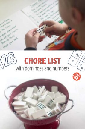 Get kids excited about doing chores around the house with a Domino drawing chore list!