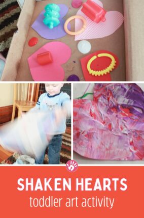 shaken hearts toddler art activity