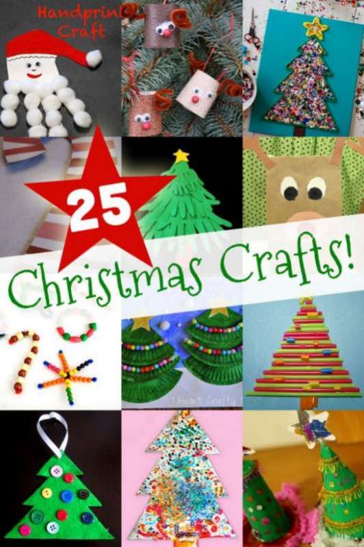 25 Easy Christmas Crafts for Kids to Make | Hands On As We Grow