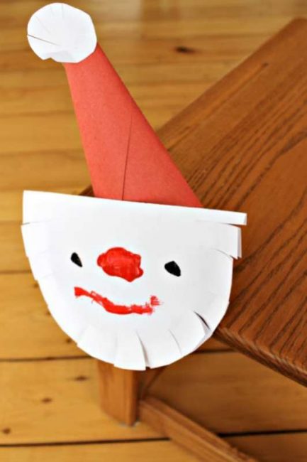 cutting practice for preschoolers - cute Santa craft!