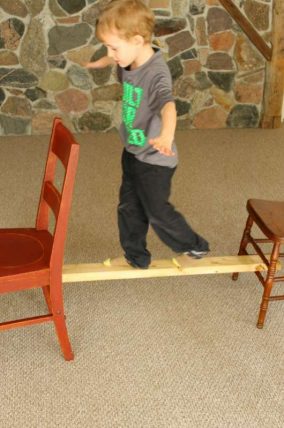Such an awesome indoor balance beam for toddlers