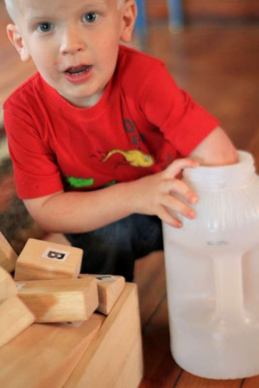 Recognizing & Building with Letter Blocks