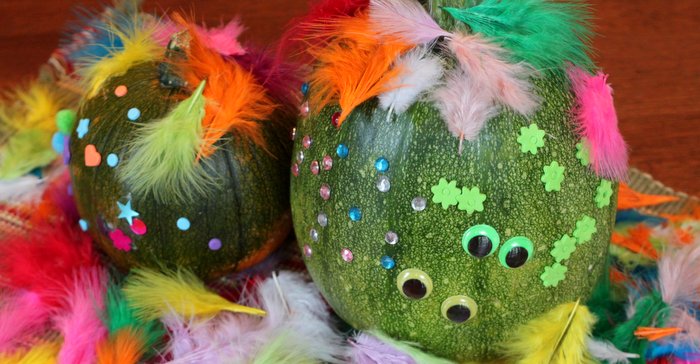 Monster Pumpkins, 1 of the 12 Googly Eyes Crafts & Activities for Halloween