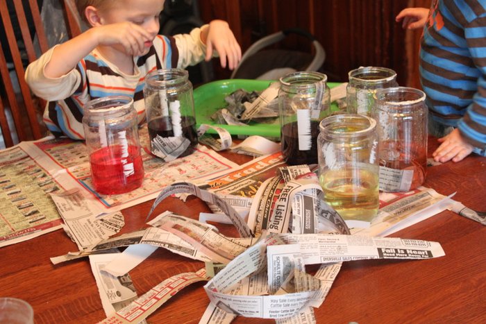 Water Activity with Newspaper