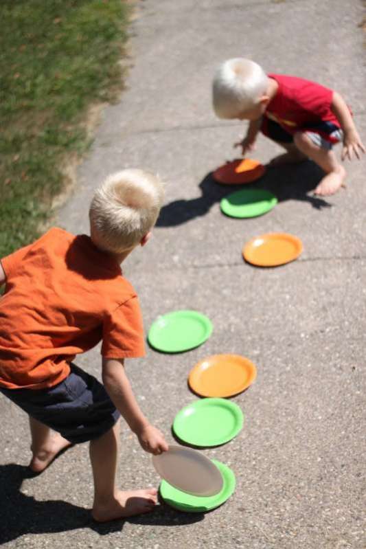 Hop! Skip! Jump! with Paper Plates